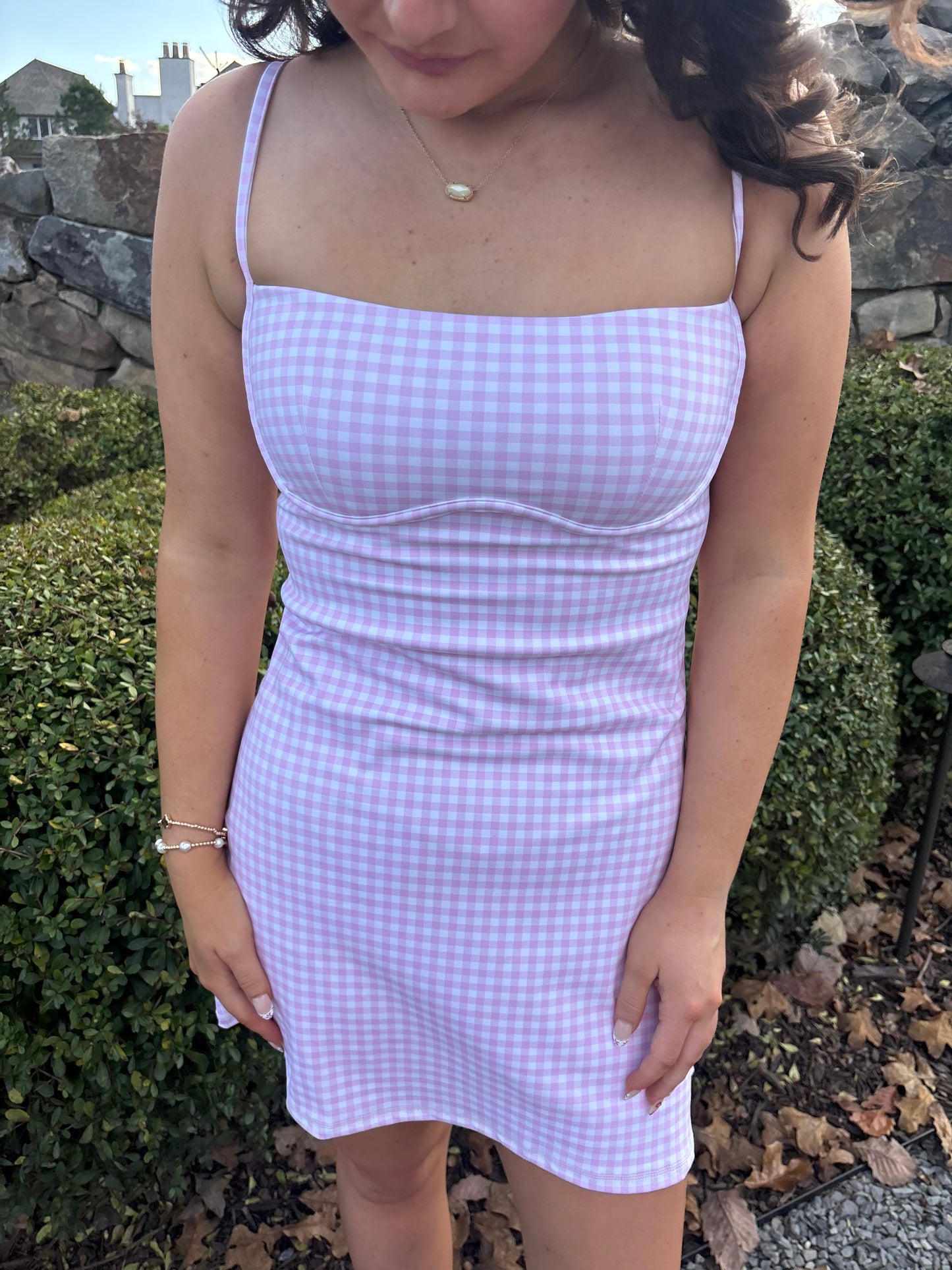 Pink Gingham Dress