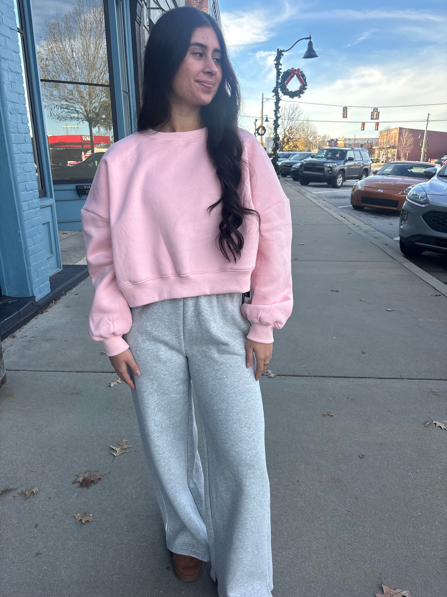 Pink Crewneck Sweatshirt