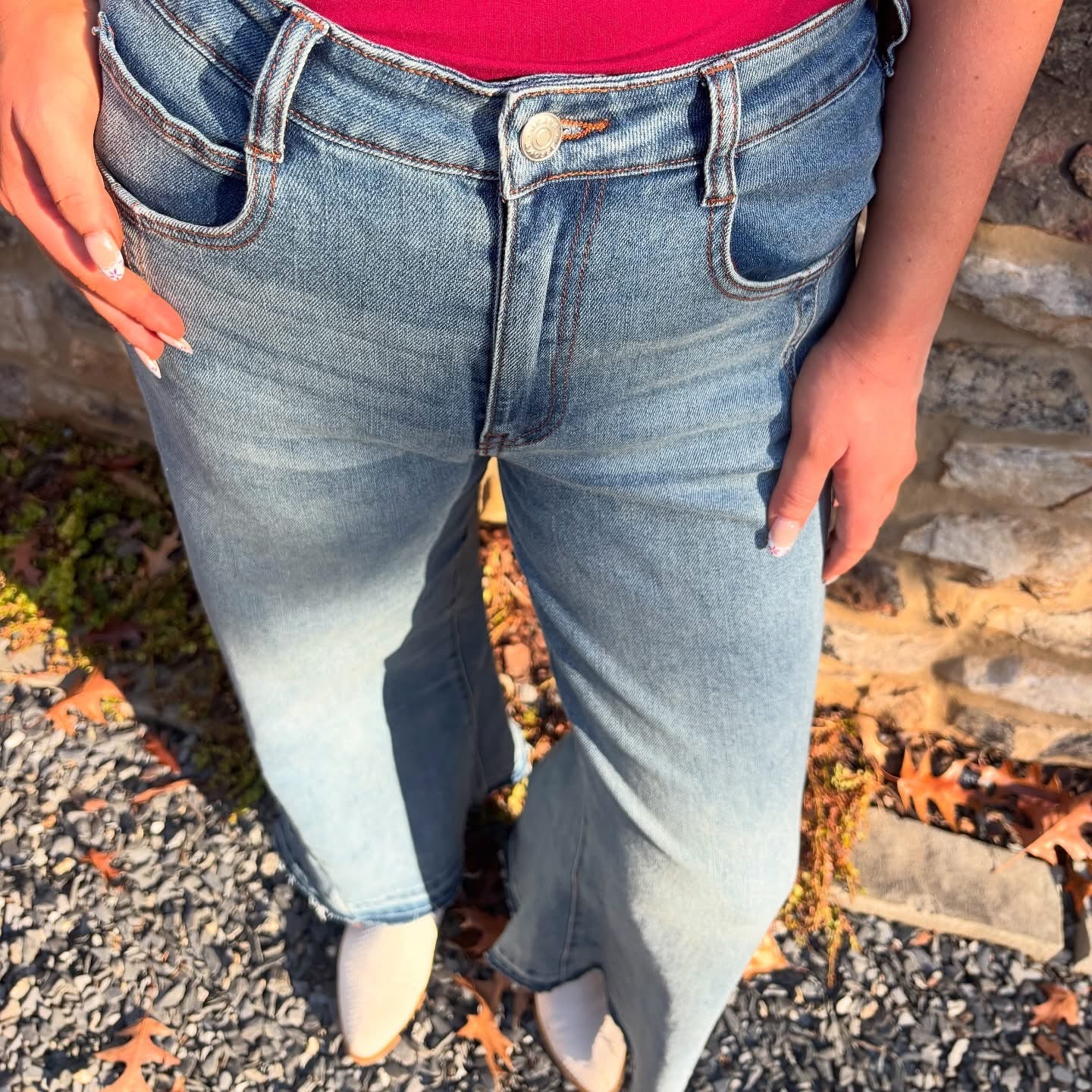 Red Square Neck Bodysuit