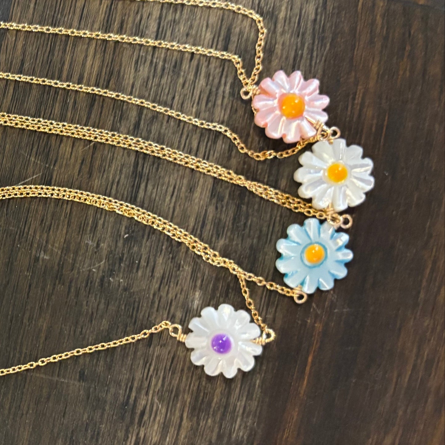 Bora Gold Daisy Anklets