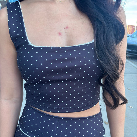 Polka Dot Athletic Top