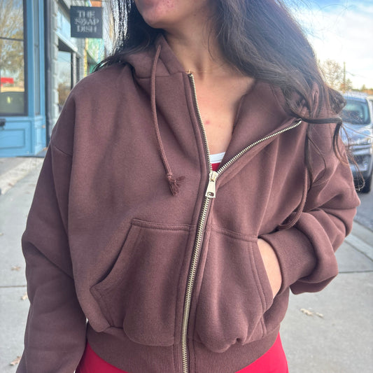 Chocolate Zip-up Jacket