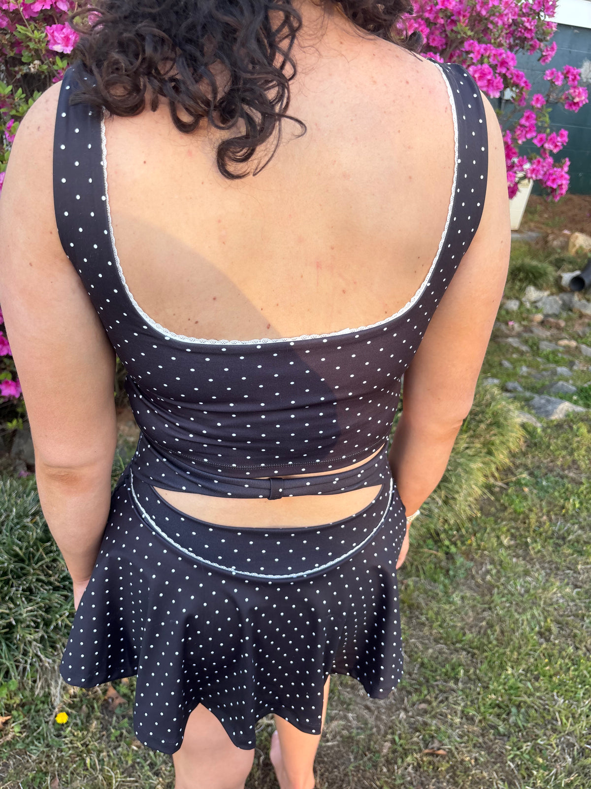 Polka dot skirt