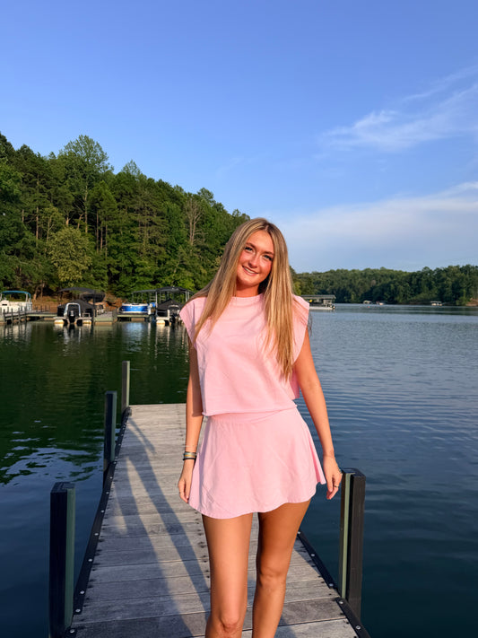 Pink open top