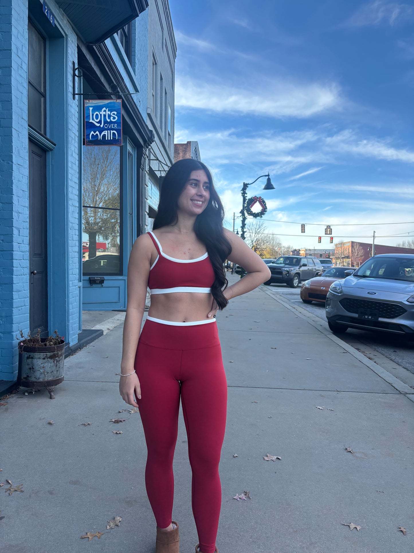 Cherry Athletic Top