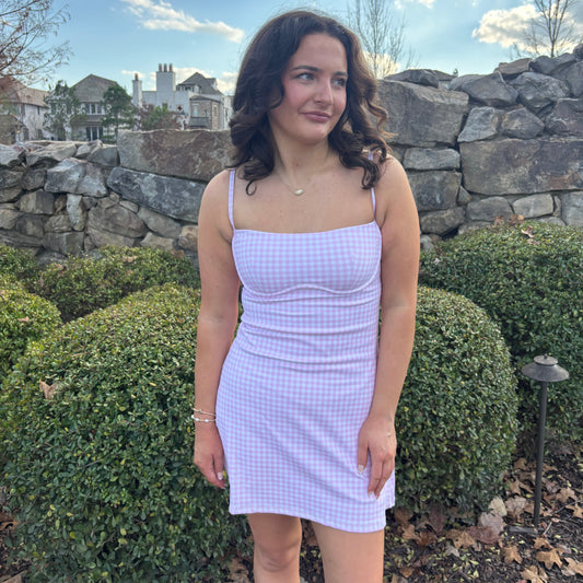 Pink Gingham Dress