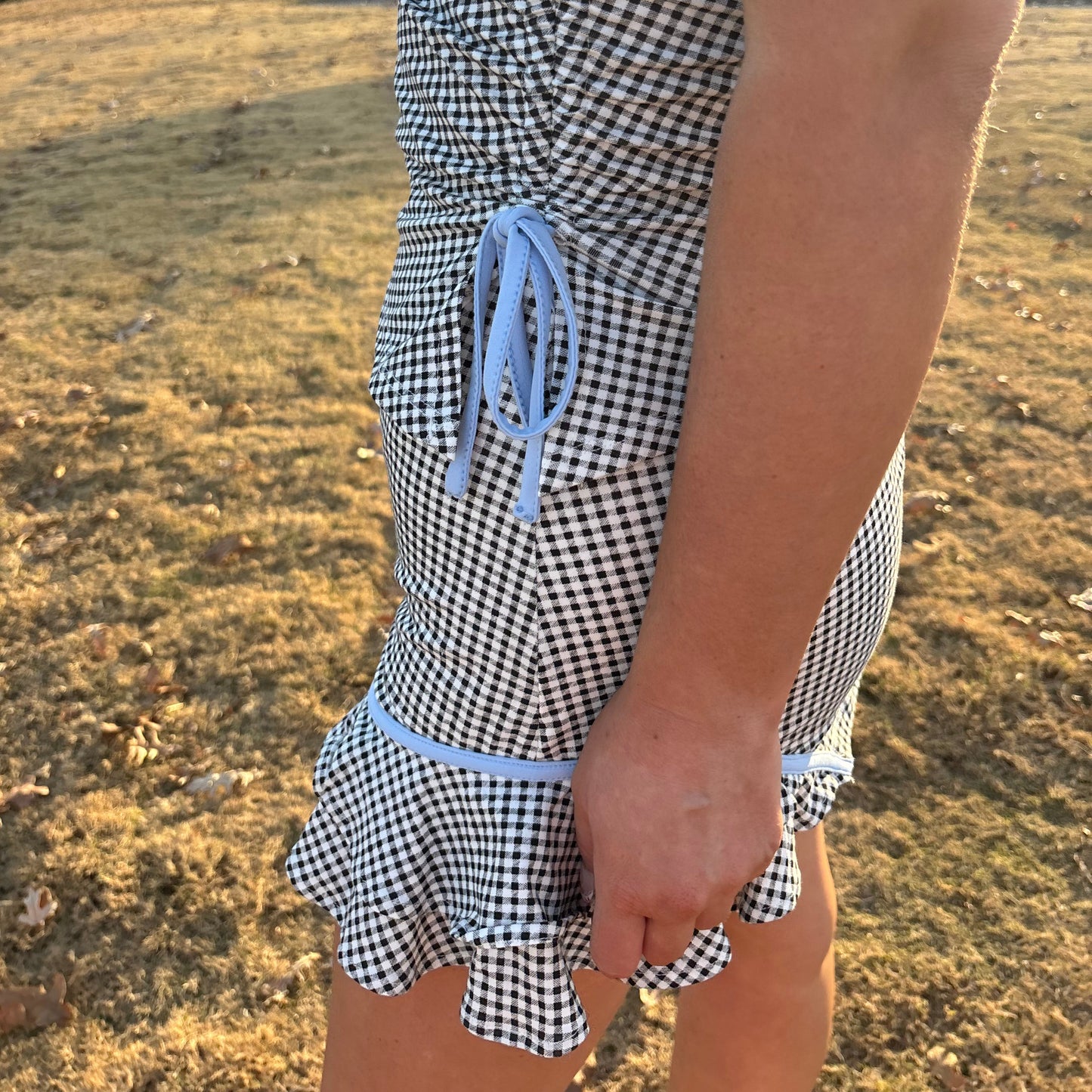 Black and White Athletic Skirt