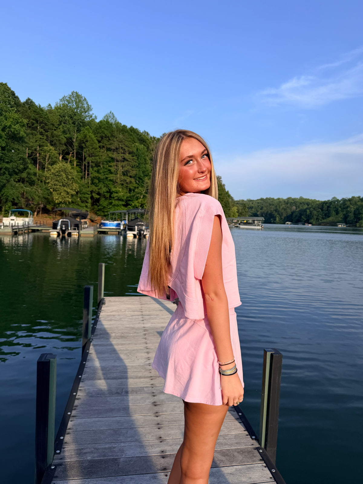 Pink open top