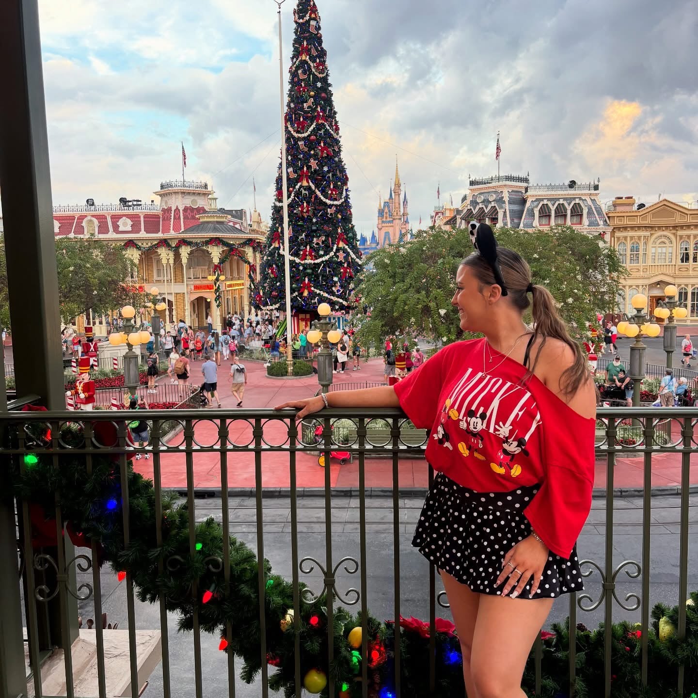 Polka Dot Bubble Skirt