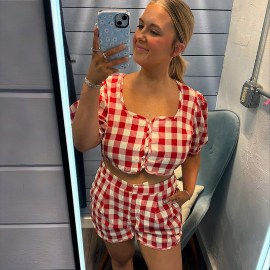 Gingham Shorts
