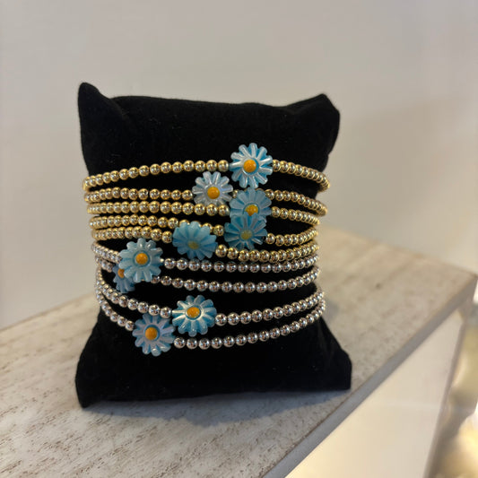 Bora Gold Daisy Bracelets