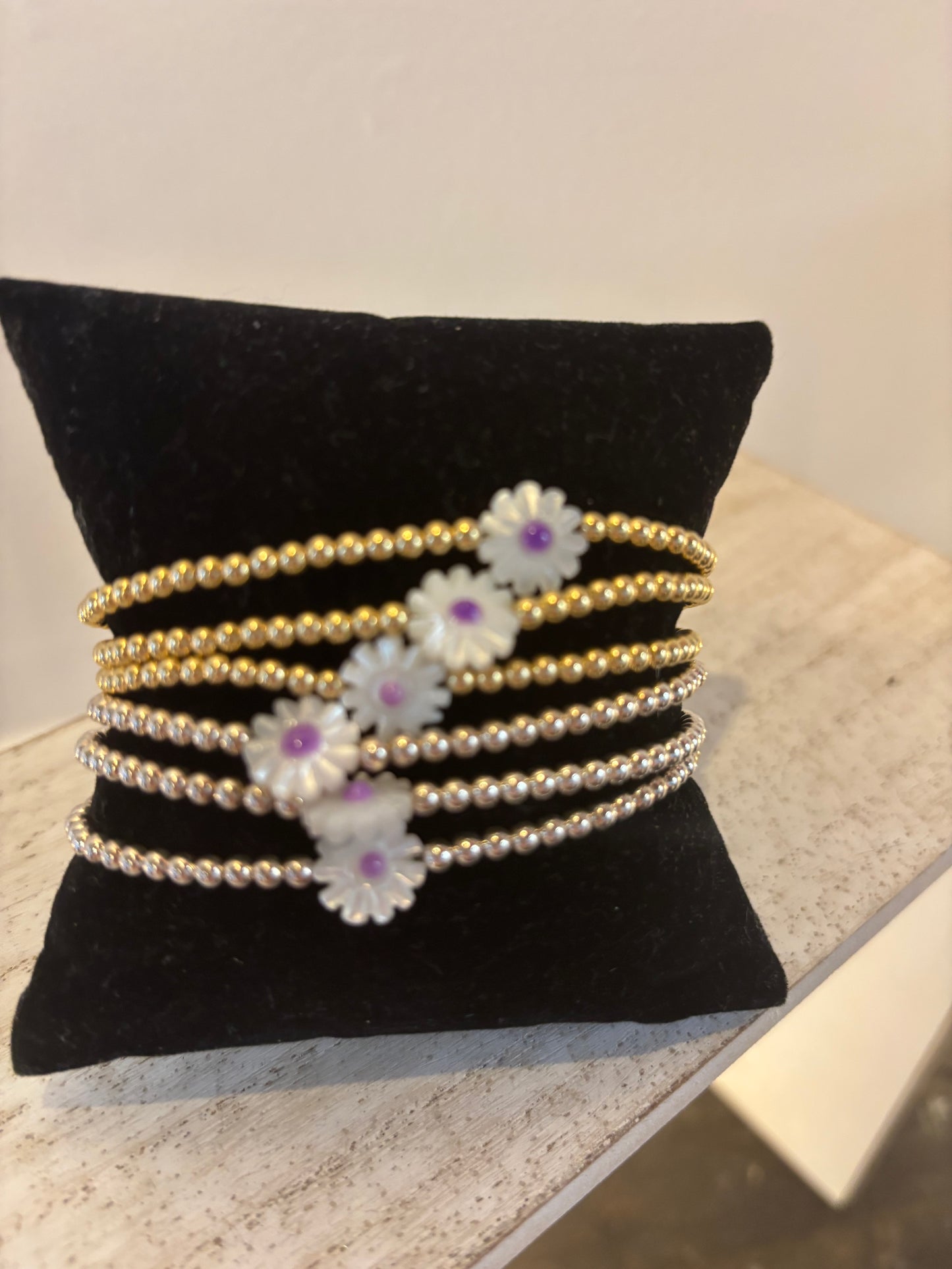 Bora Silver Daisy Bracelet