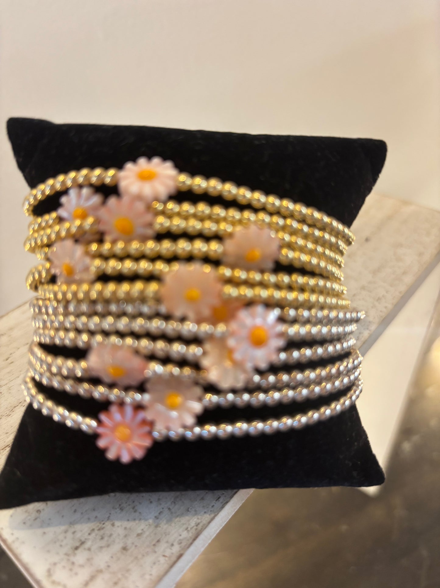 Bora Silver Daisy Bracelet