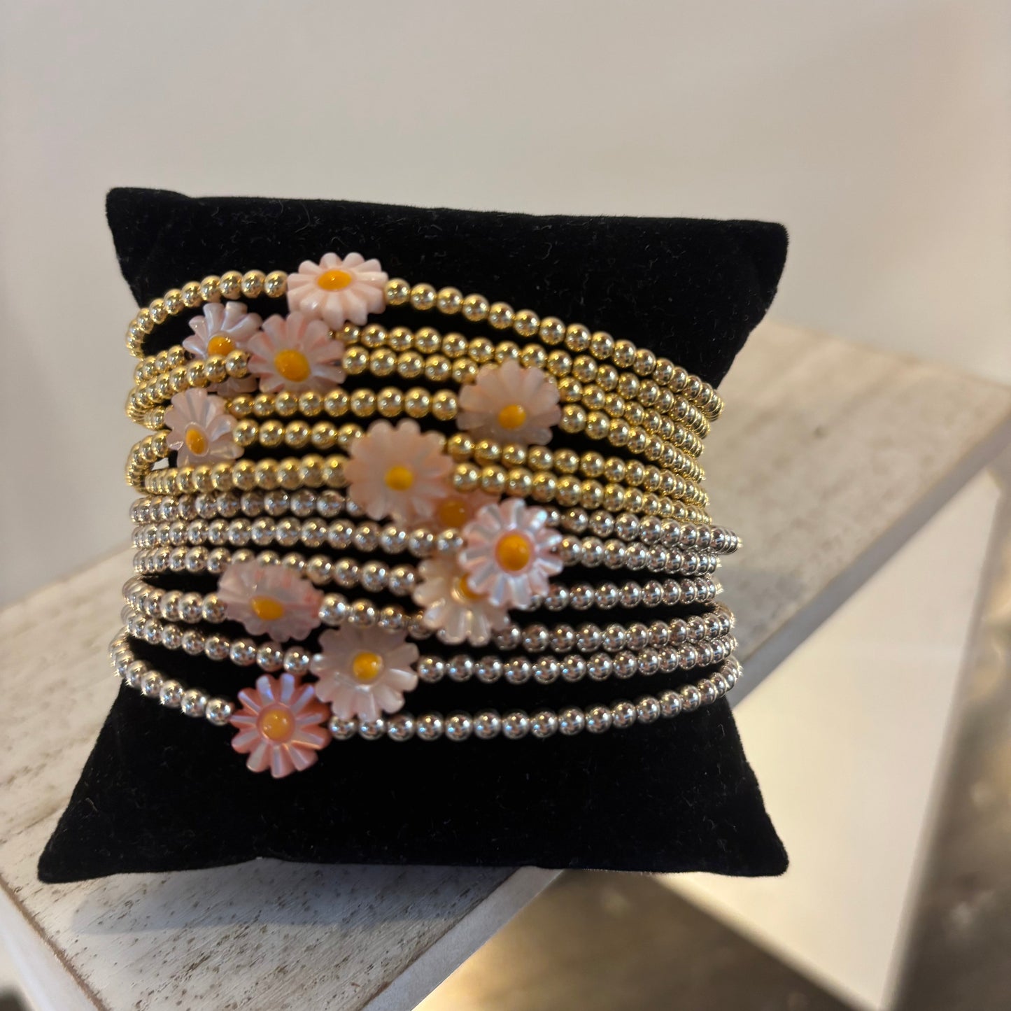 Bora Silver Daisy Bracelet