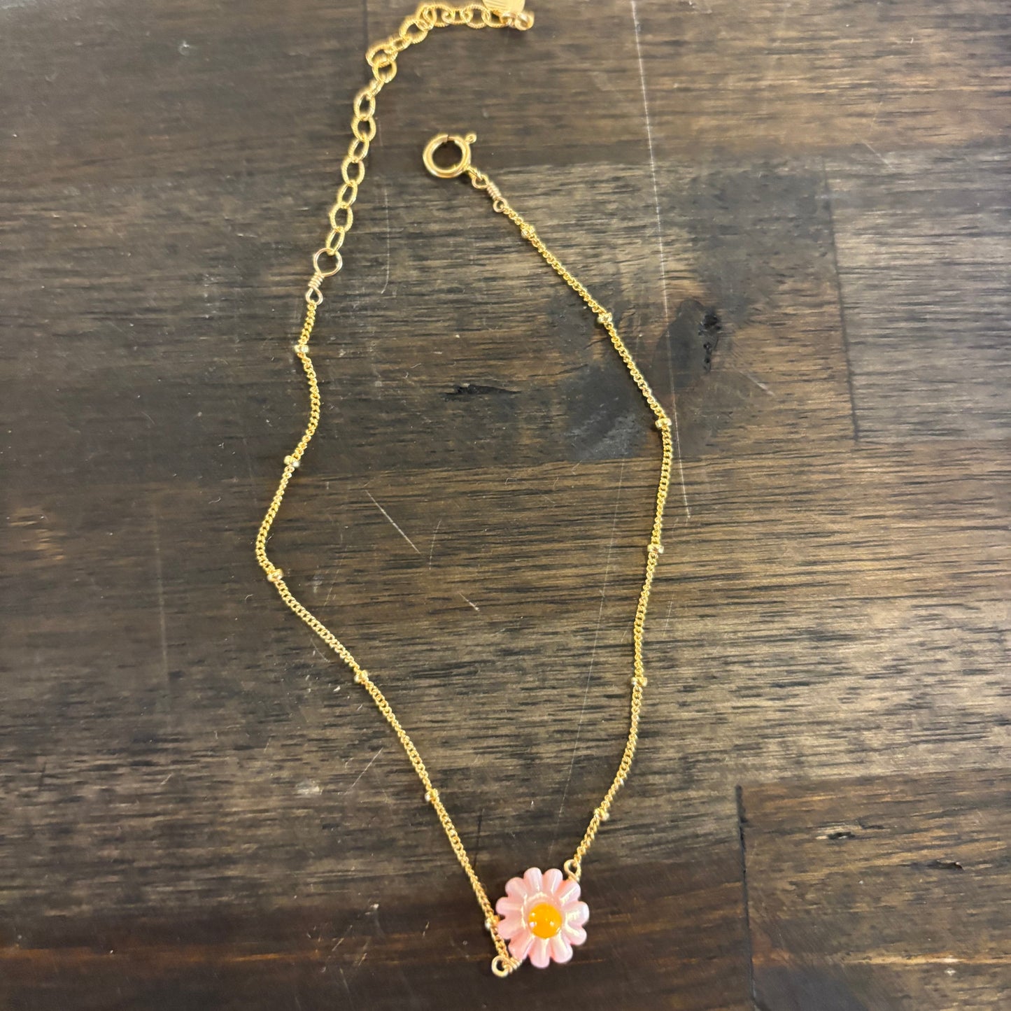 Bora Gold Daisy Anklets