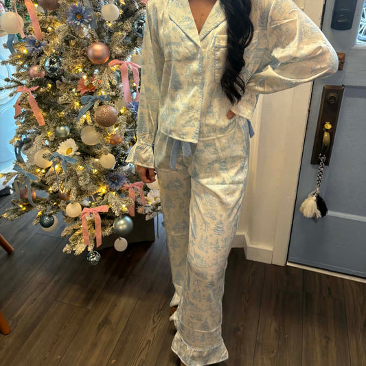 Blue Christmas PJ Pants